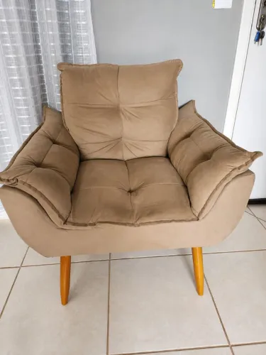 Poltrona Suede-Veludinho