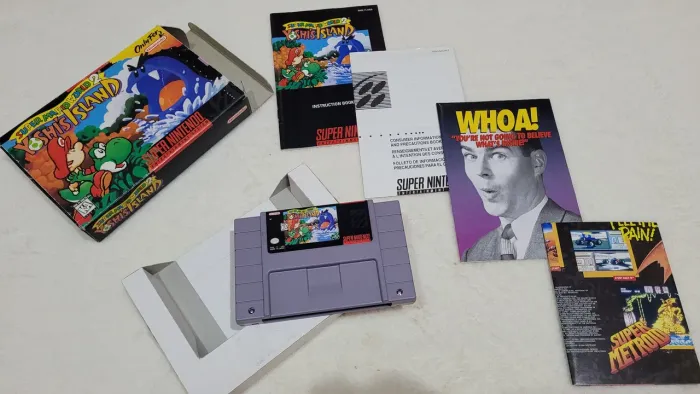 Super mario world 2 yoshis island snes super nintendo 