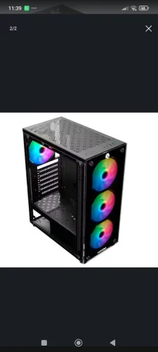 Fonte gameMax 650w ATX mais gabinete gamer ATX RGB