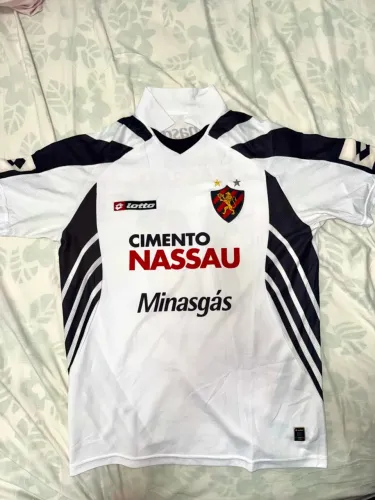 CAMISA SPORT RECIFE 2008, padrão branco. 