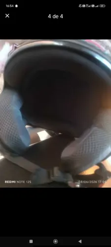 Capacete aberto semi novo