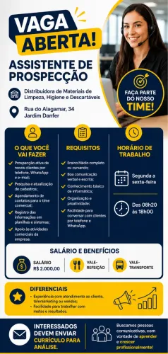 Vaga de prospecção para se torna vendedor(a)
