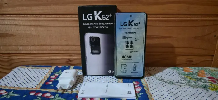 Celular Smartphone LG K62 Plus 128GB 48MP Camera GPS Bluetooth