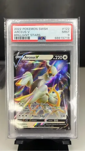 Carta Pokémon Arceus V Brilliant Stars #122 - Graduada PSA 9 Mint