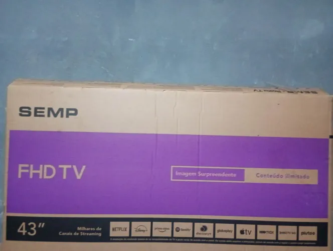 Vendo caixa 43 polegadas com isopor valor 30