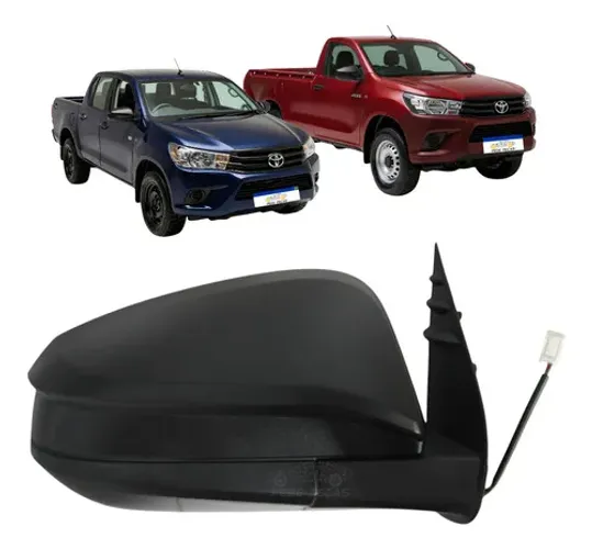 Retrovisor Ld Toyota Hilux 2016 A 2025 Preto Texturizado Direito