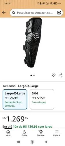 Joelheira Articulada Fox Titan Pro D3O (Tamanho: L)