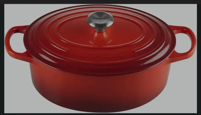 Panela Le Creuset Oval Signature 27 cm Vermelha Cerise - Nova