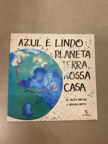 Azul e lindo planeta terra nossa casa