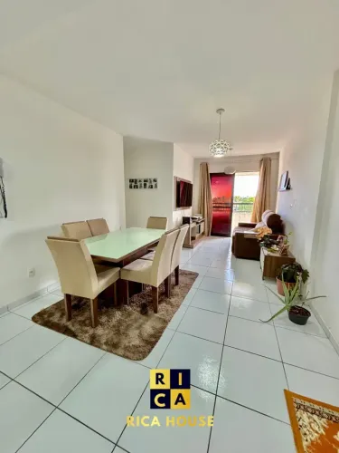 Apartamento 3 quartos com projetados cozinha e banheiro