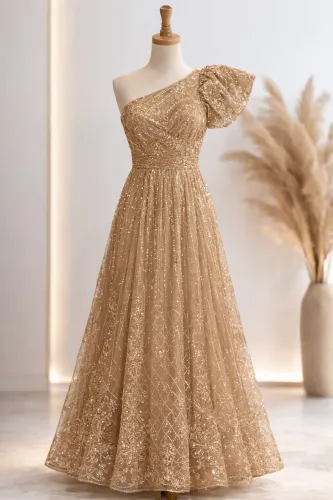 Vestido Madrinha (42) - Dourado
