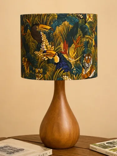 Cúpula Algodão Egípcio Animal Print Tucanos Feita A Mão 30X25