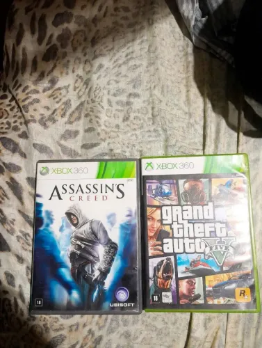 Games - Grand Theft Auto V e Assassin's Creed = Xbox 360
