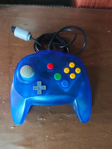 Controle de Nintendo 64 azul - analógico perfeito