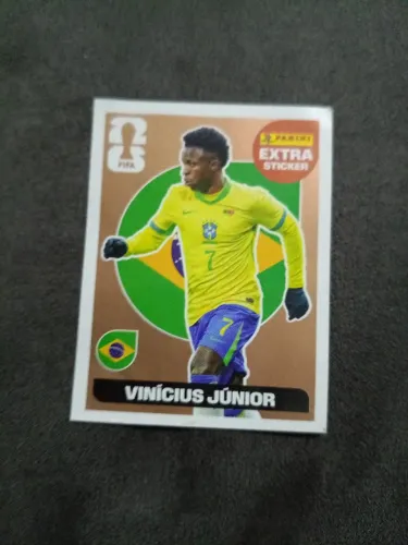 Figurinhas bronze Vini Jr e Jérémy Doku