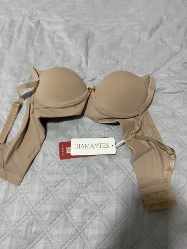 Sutiã Lingerie Sustentação Chocolate - Diamantes