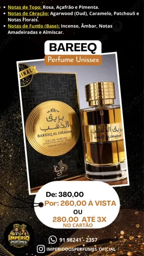 Perfume Árabe Bareeq