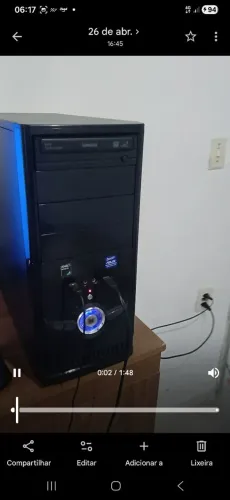 Processador Fx 6300 6 nucleos e 8 GB.de memória. 