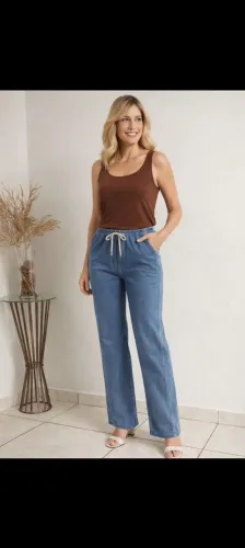 Lote de calças em jeans qualidade larguinhas
