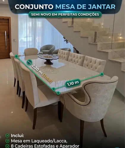 Mesa e Aparador em Lacqua