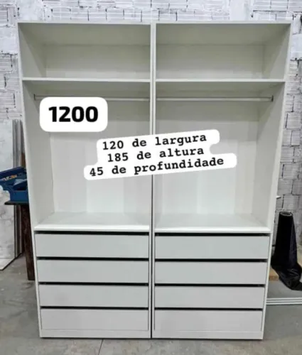 Closet com Gavetão 45 profundidade disponível 