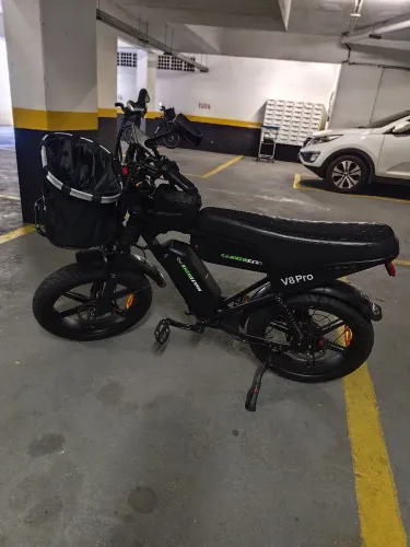 Bike Elétrica V8 PRO (2 BATERIAS) - BAIXO KM
