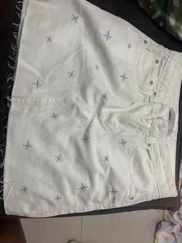 Saia Jeans com brilhos TAM 38
