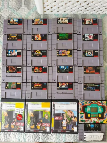 Mini lote jogos snes + outros