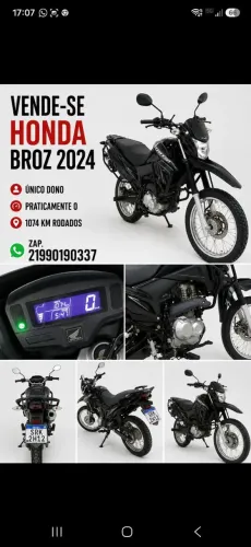 Venda moto broz 2024. Nova