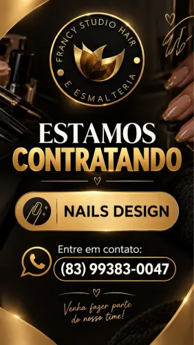 estamos contratando manicure é nails design