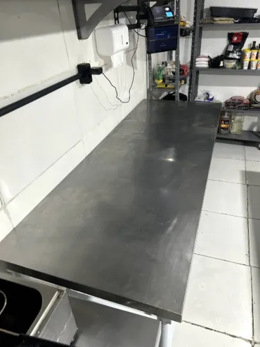 Bancada inox 1,90x70cm