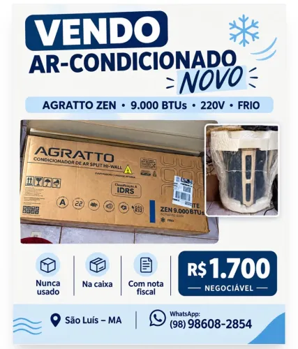 Ar condicionado inverter NOVO