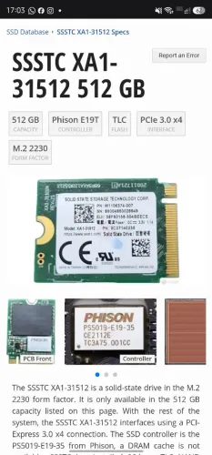 Nvme ssd 512gb 3.0x4