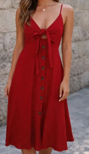 Vestido farm mid em linho