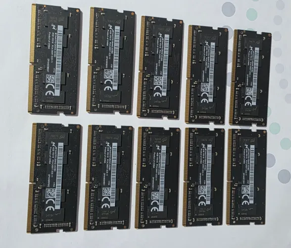 Lote - 10 memória Ram Micron DDR4 2400MHz
