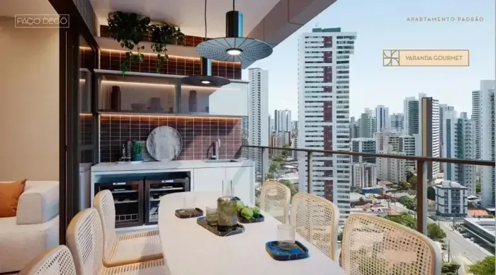 PAÇO DECÓ | MADALENA | 109 M² | 4 SUÍTES | VARANDA GOURMET | DEPÓSITO PRIVATIVO | 2 VAGAS
