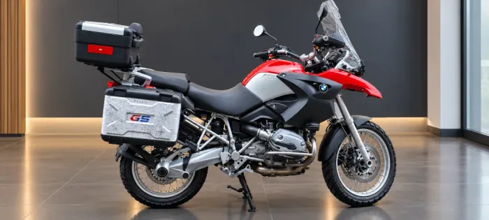 BMW GS 1200 com os baús