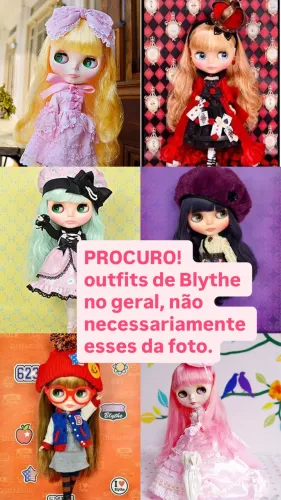Boneca Blythe outfit roupinhas de boneca pullip Takara tomy collector Barbie