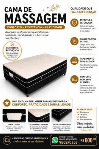 Cama king de massagem