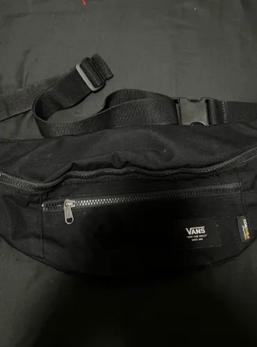 dessa Pochete Vans Ward Cross Body Pack Black Ripstop