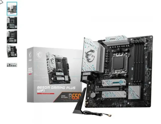 Placa Mae MSI B650m + Placa de Video RX7800XT + Processador R5 7600+ Fonte750W