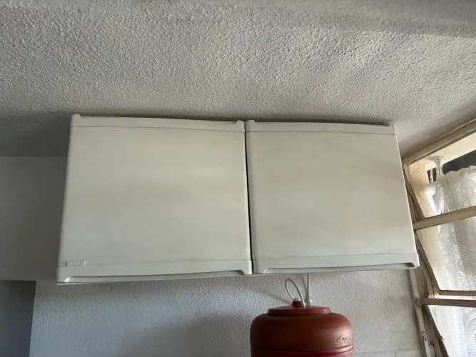 Armário de cozinha de ferro, 2 portas