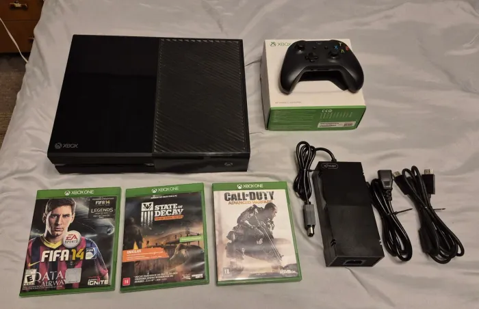 Xbox One Fat + Controle Original + 3 Jogos + Fonte + HDMI