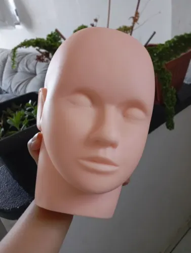 Cabeça de silicone para extensão de cílios