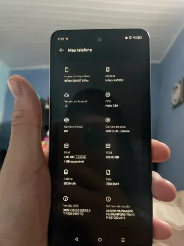 Vendo celular infinix 256 gb 4 de ram
