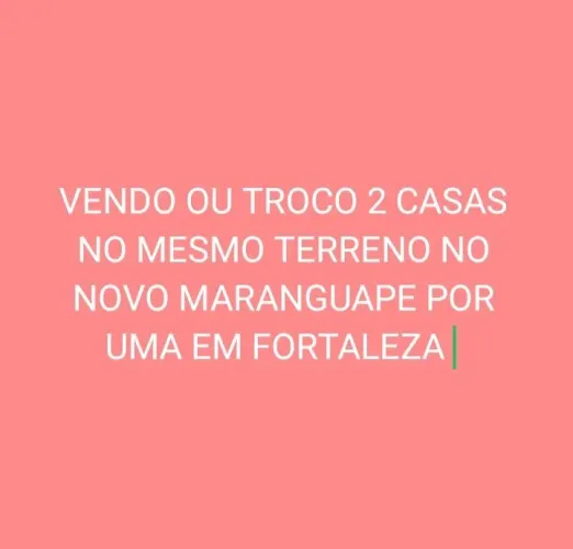 VENDO OU TROCO DUAS CASAS