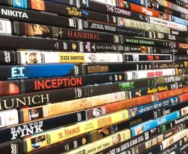 Coleção de filmes de DVD