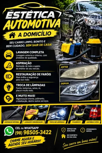 Estética automotiva na comodidade da sua casa