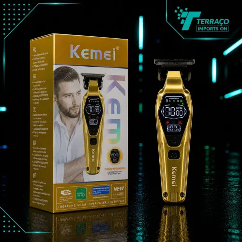MÁQUINA DE ACABAMENTO KEMEI KM-1697 PROFISSIONAL