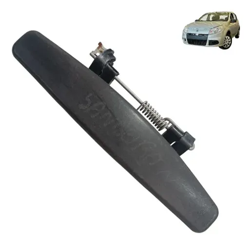 Macaneta Externa Direita Renault Duster Sandero 2007 2020 Preto Dianteira/traseira
